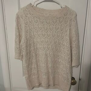 Ivory short sleeved Fat Face sweater